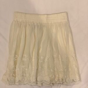 LF Lace Cream Skirt